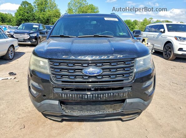 1FM5K8GT2HGA09263 2017 FORD EXPLORER Черный Вид спереди