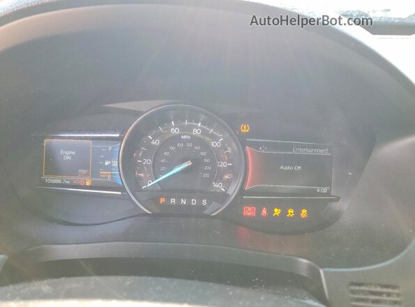 1FM5K8GT2HGA09263 2017 FORD EXPLORER Черный Вид щитка приборов