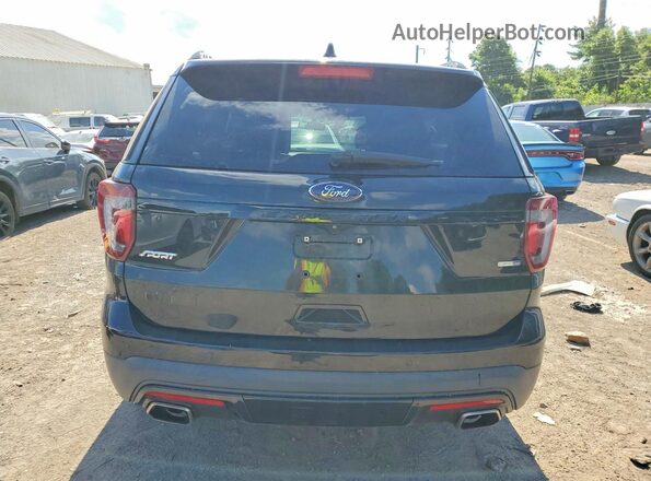 1FM5K8GT2HGA09263 2017 FORD EXPLORER Черный Вид сзади