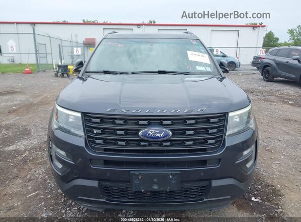 1FM5K8GT2HGA92550 2017 FORD EXPLORER Blue Vista frontal