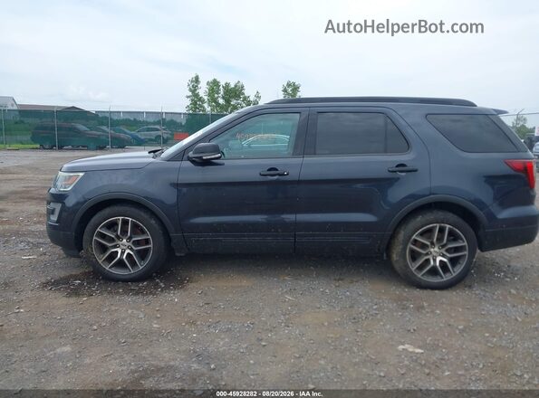 1FM5K8GT2HGA92550 2017 FORD EXPLORER Blue Vista interior de 360 grados