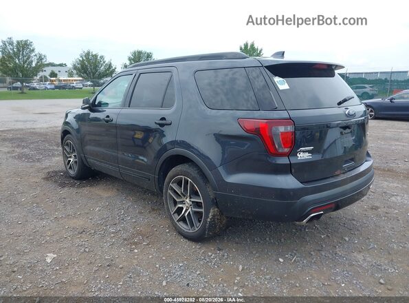 1FM5K8GT2HGA92550 2017 FORD EXPLORER Blue Trasero izquierdo