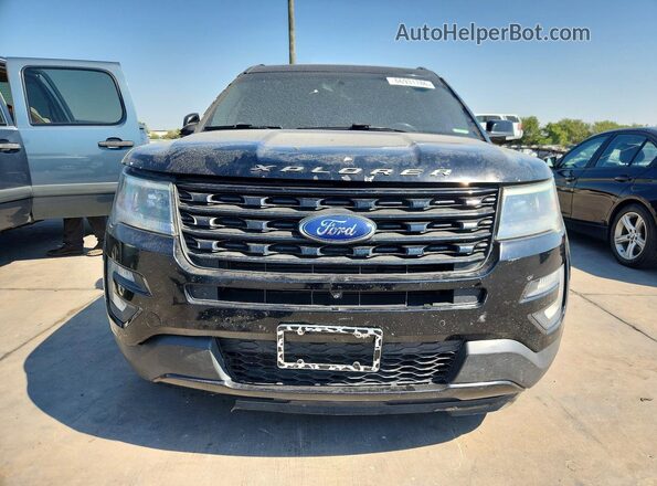 1FM5K8GT2HGC18034 2017 FORD EXPLORER Черный Вид спереди