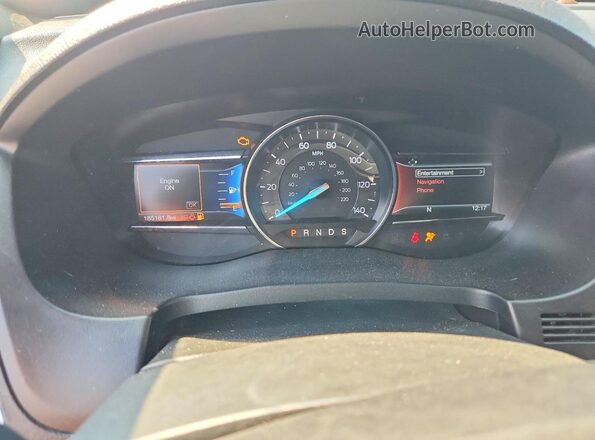1FM5K8GT2HGC18034 2017 FORD EXPLORER Черный Вид щитка приборов