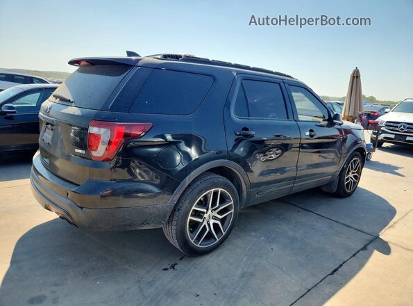 1FM5K8GT2HGC18034 2017 FORD EXPLORER Черный Задняя правая четверть