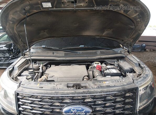 1FM5K8GT2JGC06181 2018 FORD EXPLORER Black Vista trasera