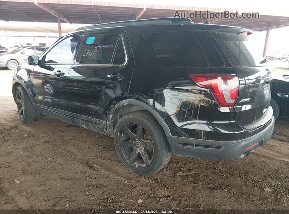 1FM5K8GT2JGC06181 2018 FORD EXPLORER Black Trasero izquierdo