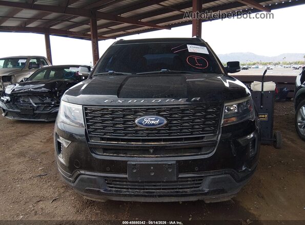 1FM5K8GT2JGC06181 2018 FORD EXPLORER Black Vista frontal