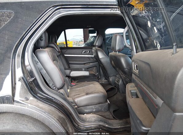 1FM5K8GT2JGC06181 2018 FORD EXPLORER Black Vista de la etiqueta del VIN