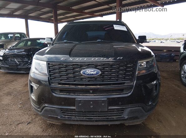 1FM5K8GT2JGC06181 2018 FORD EXPLORER Black Vista del cuadro de instrumentos