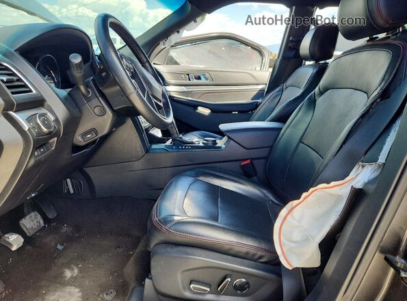 1FM5K8GT3GGA07438 2016 FORD EXPLORER Gray Widok wnętrza z przodu