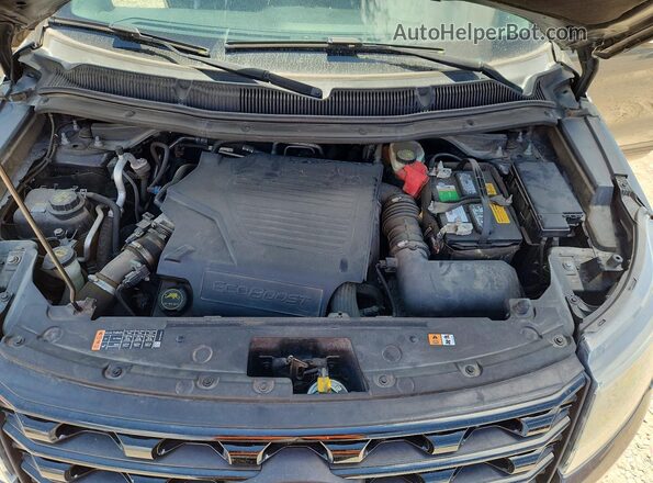 1FM5K8GT3GGA07438 2016 FORD EXPLORER Gray Widok komory silnika