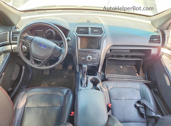 1FM5K8GT3GGA07438 2016 FORD EXPLORER Gray Widok deski rozdzielczej