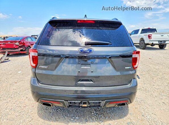 1FM5K8GT3GGA07438 2016 FORD EXPLORER Gray Widok z tyłu