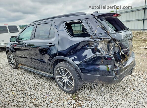 1FM5K8GT3GGC83473 2016 FORD EXPLORER Black Tył lewy