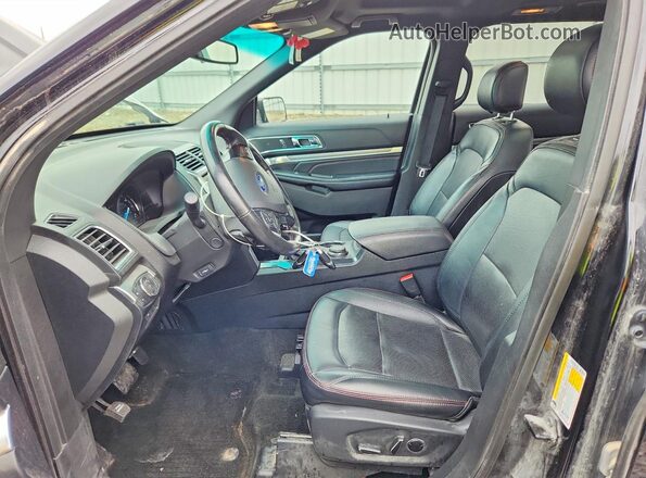 1FM5K8GT3GGC83473 2016 FORD EXPLORER Black Widok wnętrza z przodu