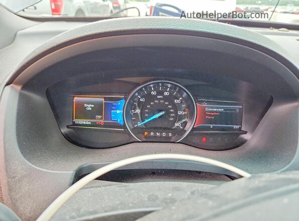 1FM5K8GT3GGC83473 2016 FORD EXPLORER Black Widok zestawu wskaźników
