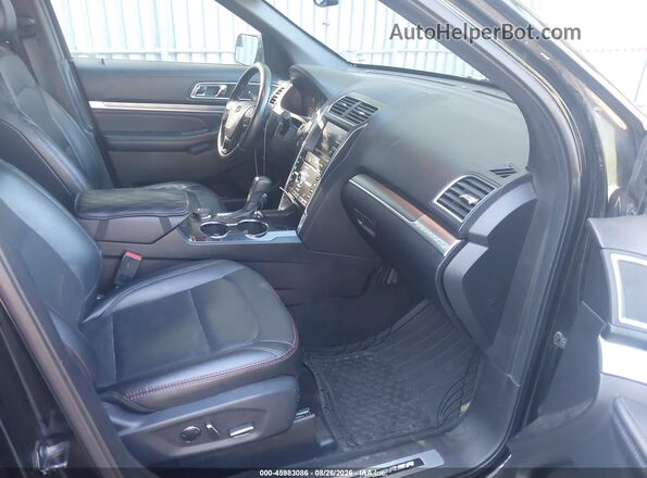 1FM5K8GT3GGD19646 2016 FORD EXPLORER Черный Вид салона спереди
