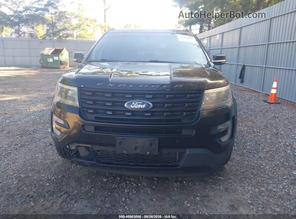 1FM5K8GT3GGD19646 2016 FORD EXPLORER Черный Вид щитка приборов
