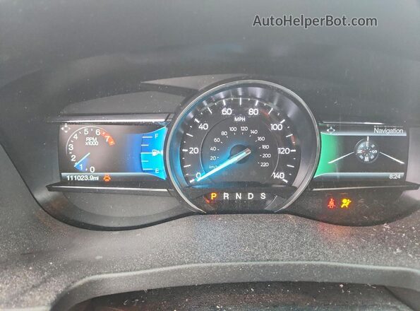 1FM5K8GT3HGA42952 2017 FORD EXPLORER White Widok zestawu wskaźników