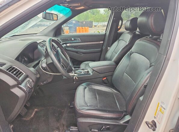1FM5K8GT3HGA42952 2017 FORD EXPLORER White Widok wnętrza z przodu