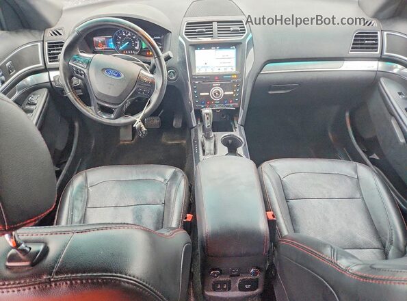 1FM5K8GT3HGA42952 2017 FORD EXPLORER White Widok deski rozdzielczej
