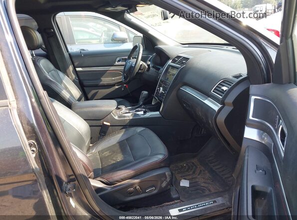 1FM5K8GT3HGA71982 2017 FORD EXPLORER Dark Blue წინა სალონის ხედი