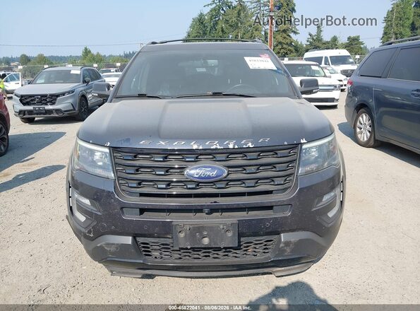 1FM5K8GT3HGA71982 2017 FORD EXPLORER Dark Blue ხელსაწყოთა პანელის ხედი