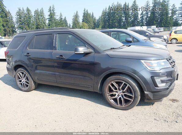 1FM5K8GT3HGA71982 2017 FORD EXPLORER Dark Blue უკანა სალონის ხედი