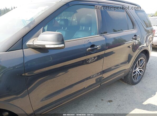 1FM5K8GT3HGA71982 2017 FORD EXPLORER Dark Blue წინა ხედი