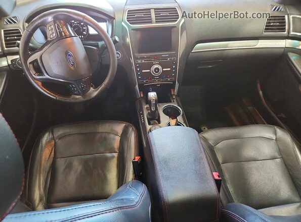 1FM5K8GT3HGA98230 2017 FORD EXPLORER Бордовый Вид панели приборов