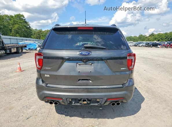 1FM5K8GT3JGA28765 2018 FORD EXPLORER Gray უკანა ხედი