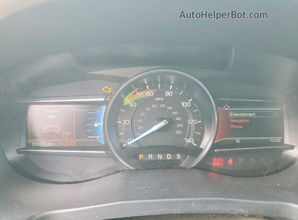 1FM5K8GT3JGA62074 2018 FORD EXPLORER White ხელსაწყოთა პანელის ხედი