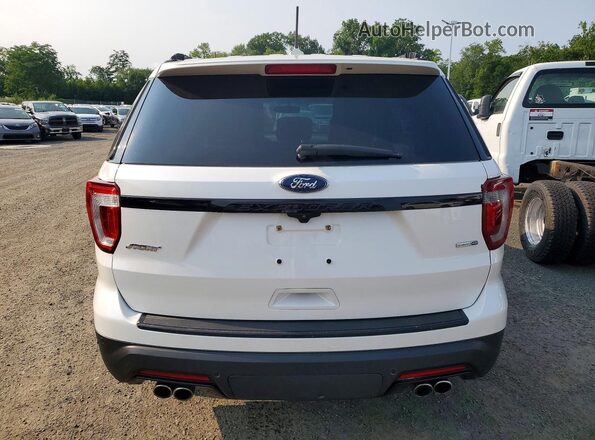 1FM5K8GT3JGA62074 2018 FORD EXPLORER White უკანა ხედი