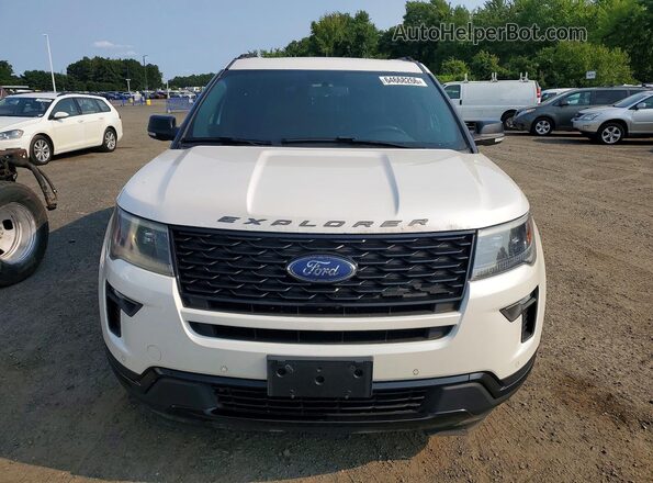 1FM5K8GT3JGA62074 2018 FORD EXPLORER White წინა ხედი