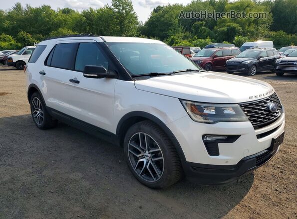 1FM5K8GT3JGA62074 2018 FORD EXPLORER White წინა მარჯვენა