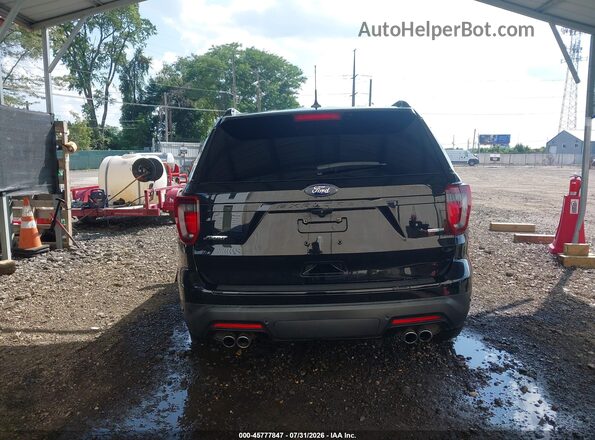 1FM5K8GT3JGC21336 2018 FORD EXPLORER Black Սալոնի հետևի տեսք