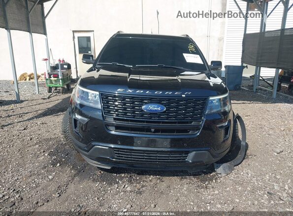 1FM5K8GT3JGC21336 2018 FORD EXPLORER Black Շարժիչի բաժամունքի տեսք