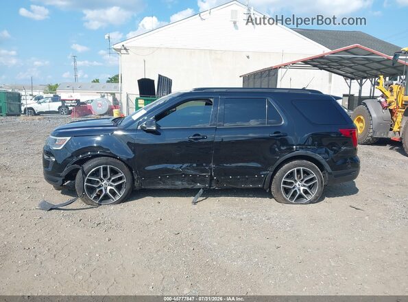 1FM5K8GT3JGC21336 2018 FORD EXPLORER Black Առջևի վահանակի տեսք
