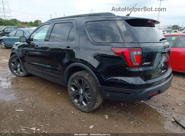 1FM5K8GT3JGC46138 2018 FORD EXPLORER Black Задня ліва чверть