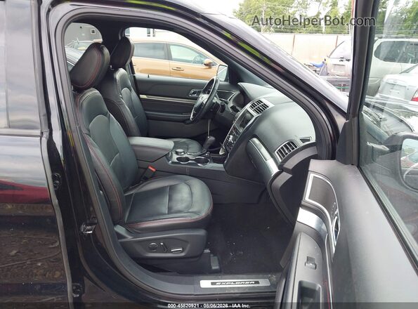 1FM5K8GT3JGC46138 2018 FORD EXPLORER Black Вид салону спереду