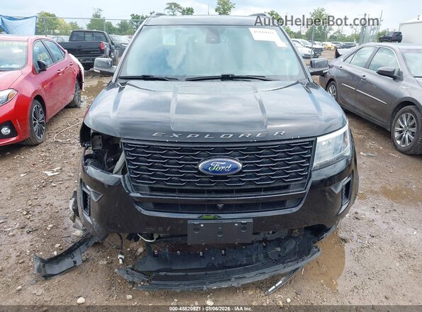 1FM5K8GT3JGC46138 2018 FORD EXPLORER Black Вид задньої частини салону