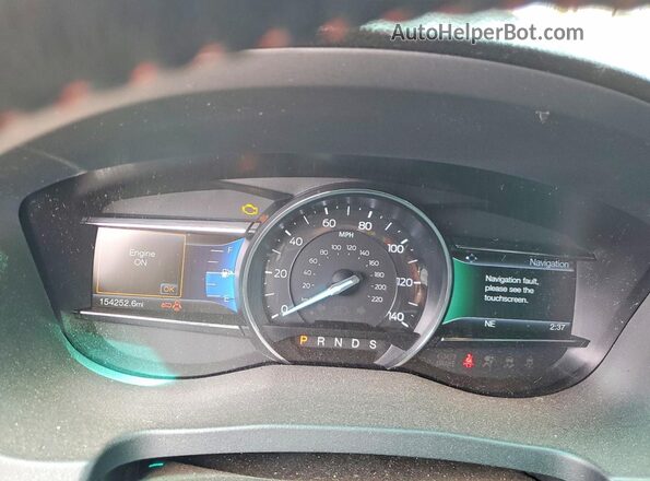1FM5K8GT4GGC47047 2016 FORD EXPLORER Black Widok zestawu wskaźników