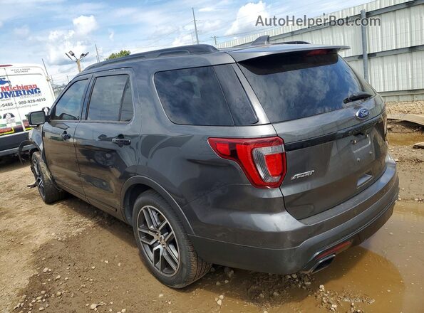 1FM5K8GT4GGC47047 2016 FORD EXPLORER Black Tył lewy