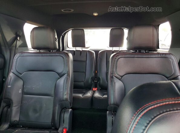 1FM5K8GT4GGC47047 2016 FORD EXPLORER Black Widok tylnych siedzeń