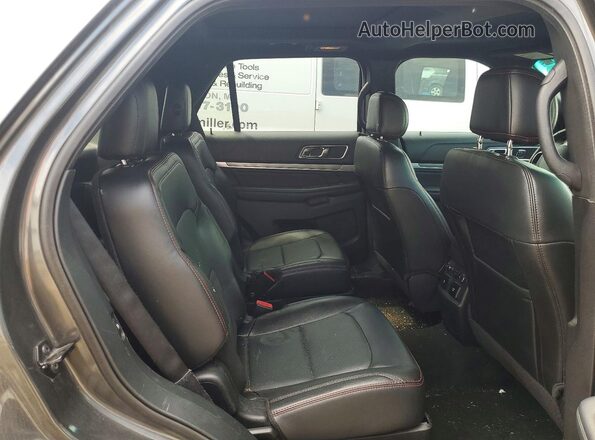 1FM5K8GT4GGC47047 2016 FORD EXPLORER Black Widok wnętrza z tyłu
