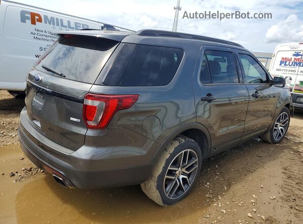 1FM5K8GT4GGC47047 2016 FORD EXPLORER Black Tył prawy
