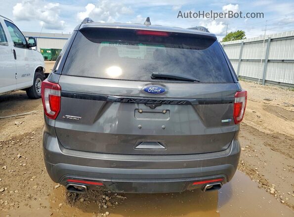 1FM5K8GT4GGC47047 2016 FORD EXPLORER Black Widok z tyłu