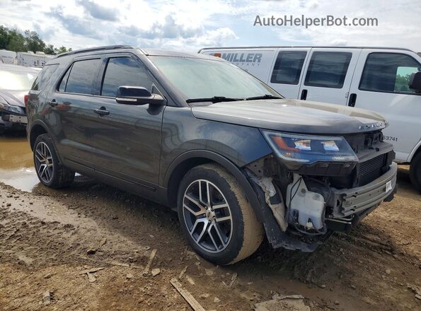 1FM5K8GT4GGC47047 2016 FORD EXPLORER Black Przód prawy