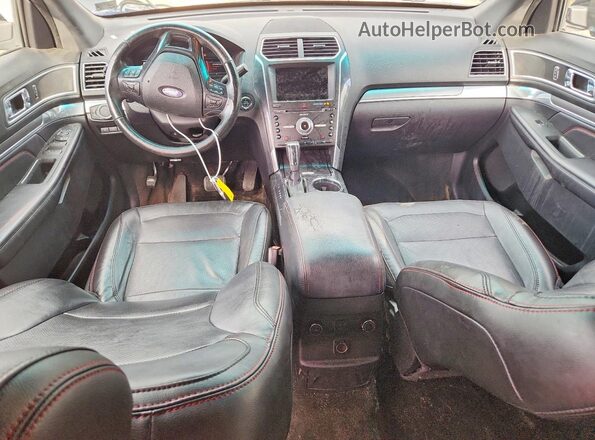 1FM5K8GT4HGA08471 2017 FORD EXPLORER Black წინა პანელის ხედი